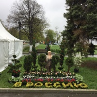      Павильон Садового центра - самое популярное место на празднике!